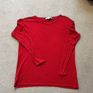 Loft Red sweater Large
